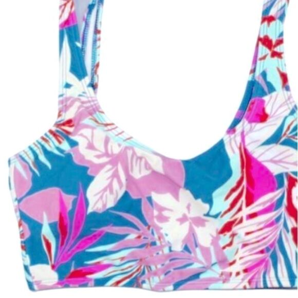 SALT + COVE Juniors' Bop to the Trop Printed Bikini Top, multi swimsuit size XS - Picture 4 of 7